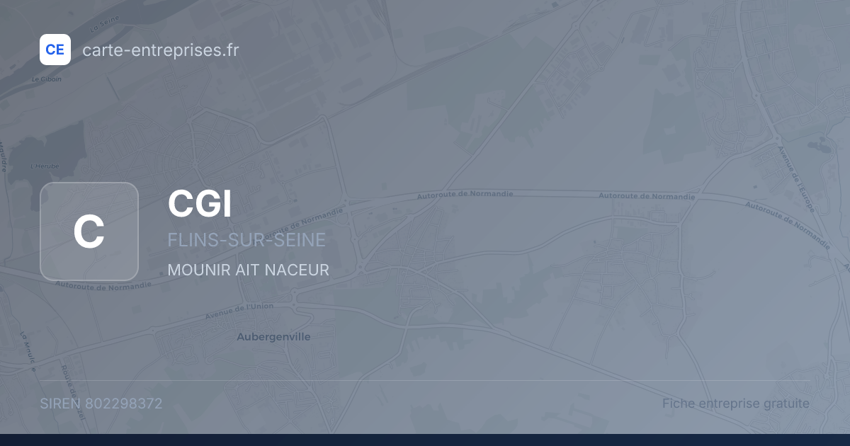 CGI — 802298372 — fiche entreprise