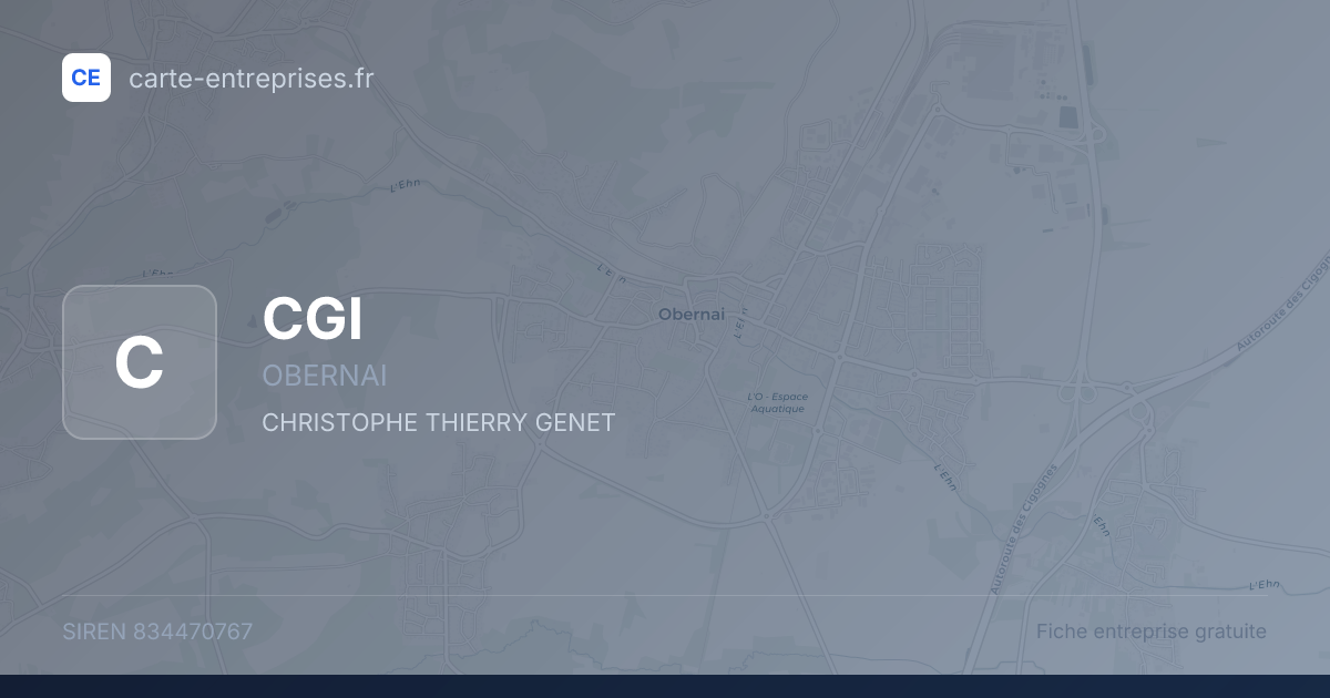CGI — 834470767 — fiche entreprise