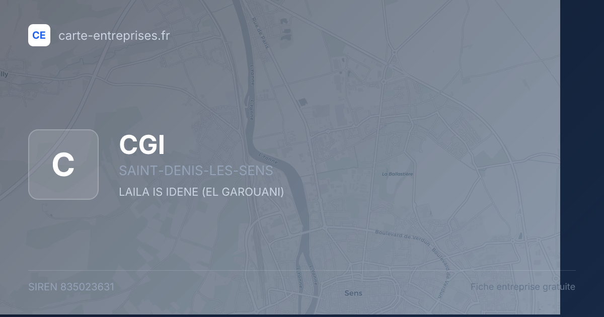 CGI — 835023631 — fiche entreprise