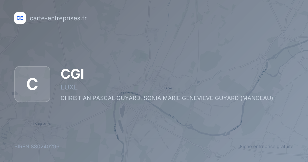 CGI — 880240296 — fiche entreprise