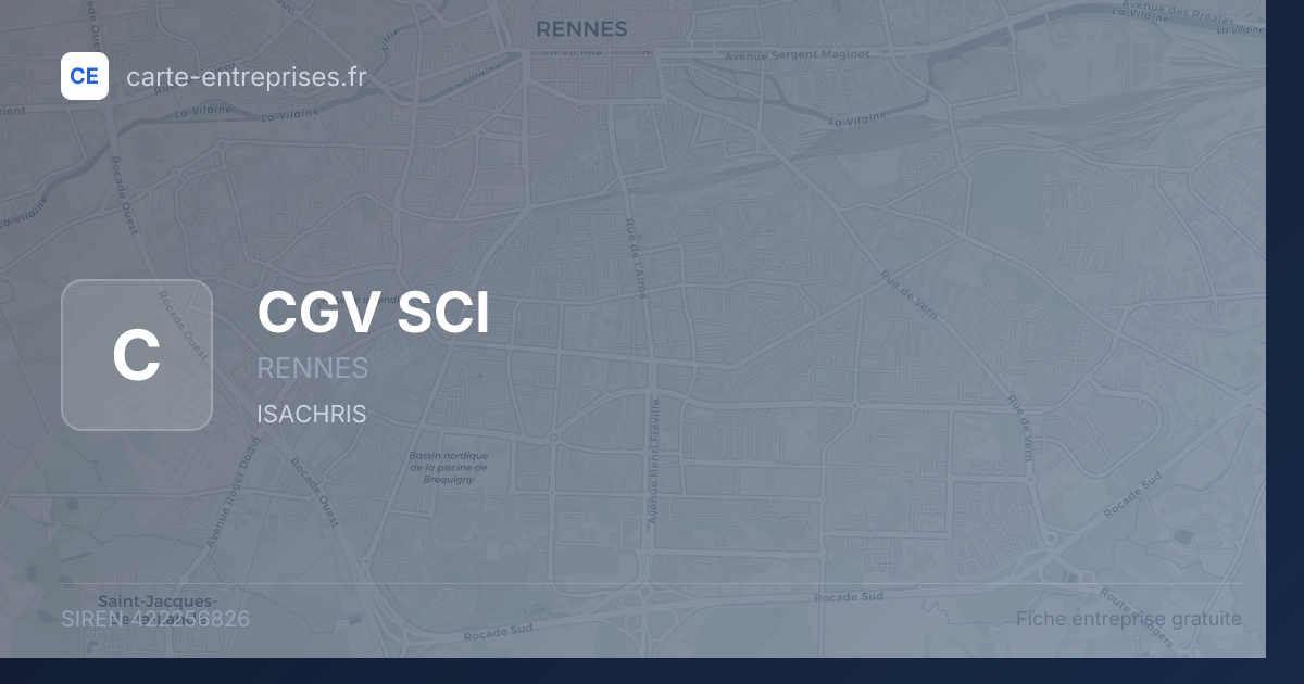 CGV SCI — 422256826 — fiche entreprise