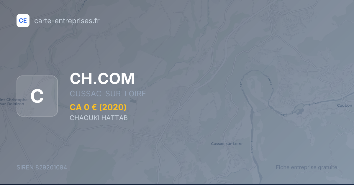 CH.COM — 829201094 — fiche entreprise