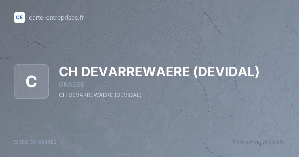 CH DEVARREWAERE (DEVIDAL) — 314594482 — fiche entreprise