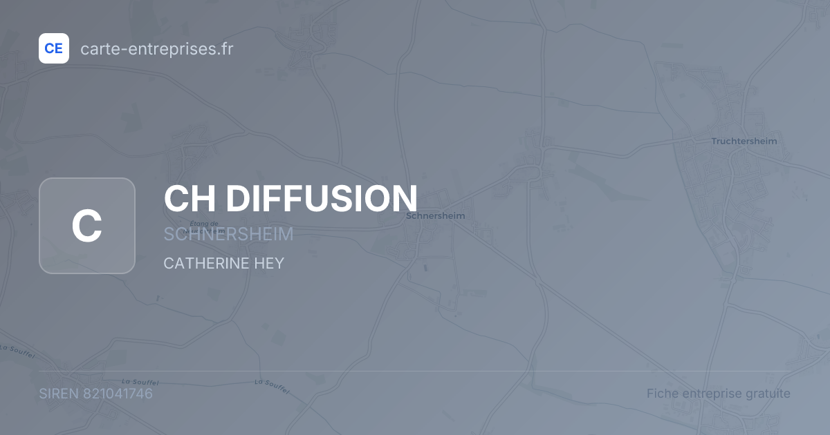 CH DIFFUSION — 821041746 — fiche entreprise