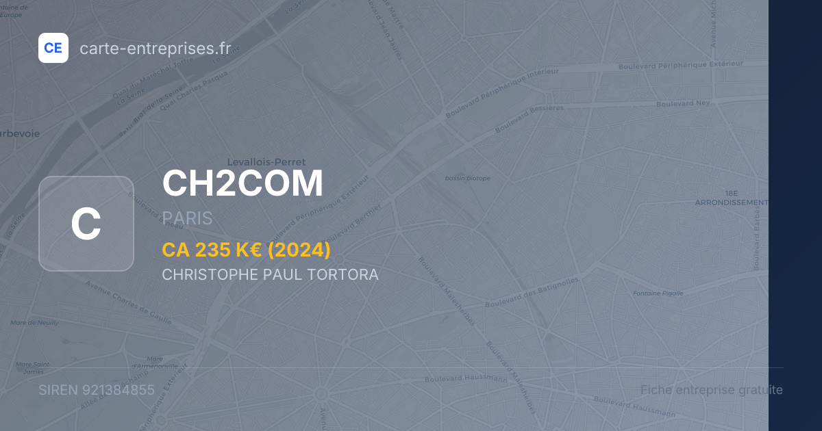 CH2COM — 921384855 — fiche entreprise