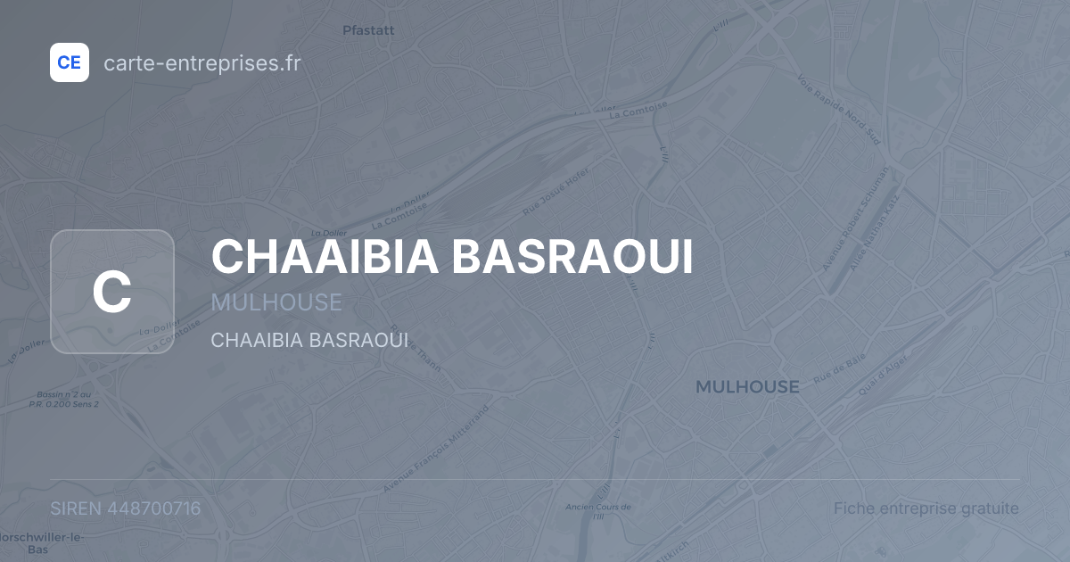 CHAAIBIA BASRAOUI — 448700716 — fiche entreprise