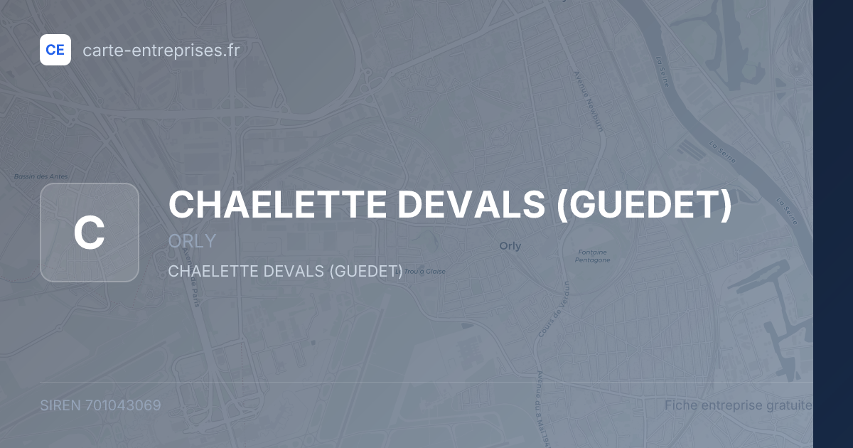 CHAELETTE DEVALS (GUEDET) — 701043069 — fiche entreprise