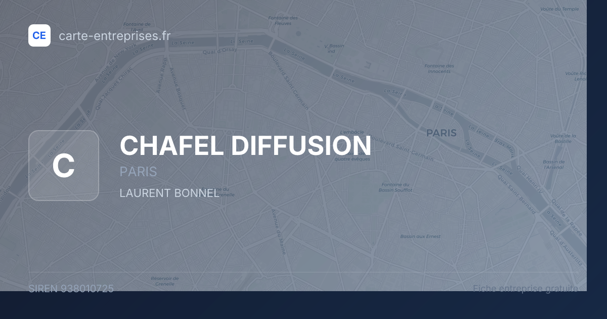 CHAFEL DIFFUSION — 938010725 — fiche entreprise