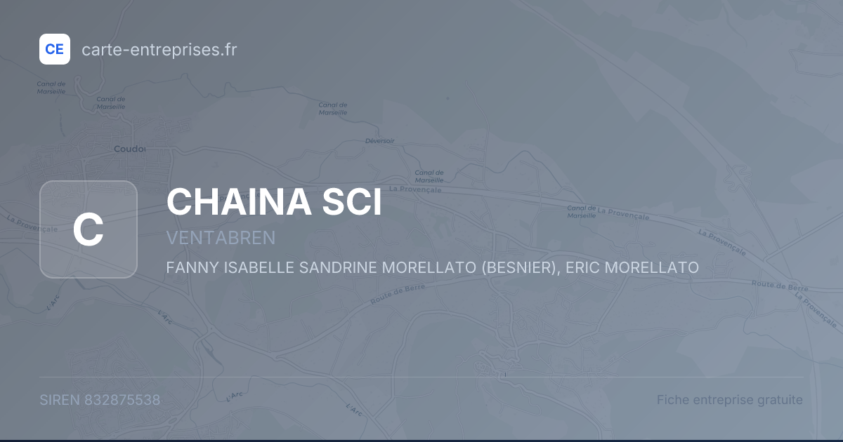CHAINA SCI — 832875538 — fiche entreprise