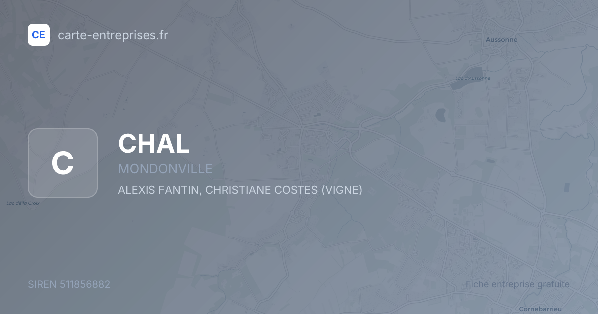 CHAL — 511856882 — fiche entreprise