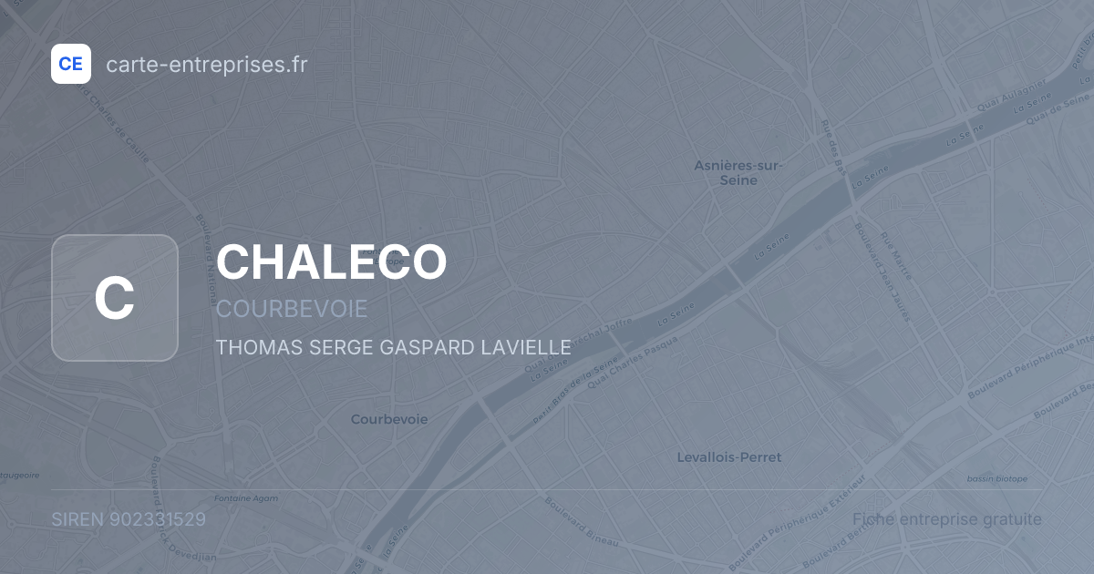 CHALECO — 902331529 — fiche entreprise