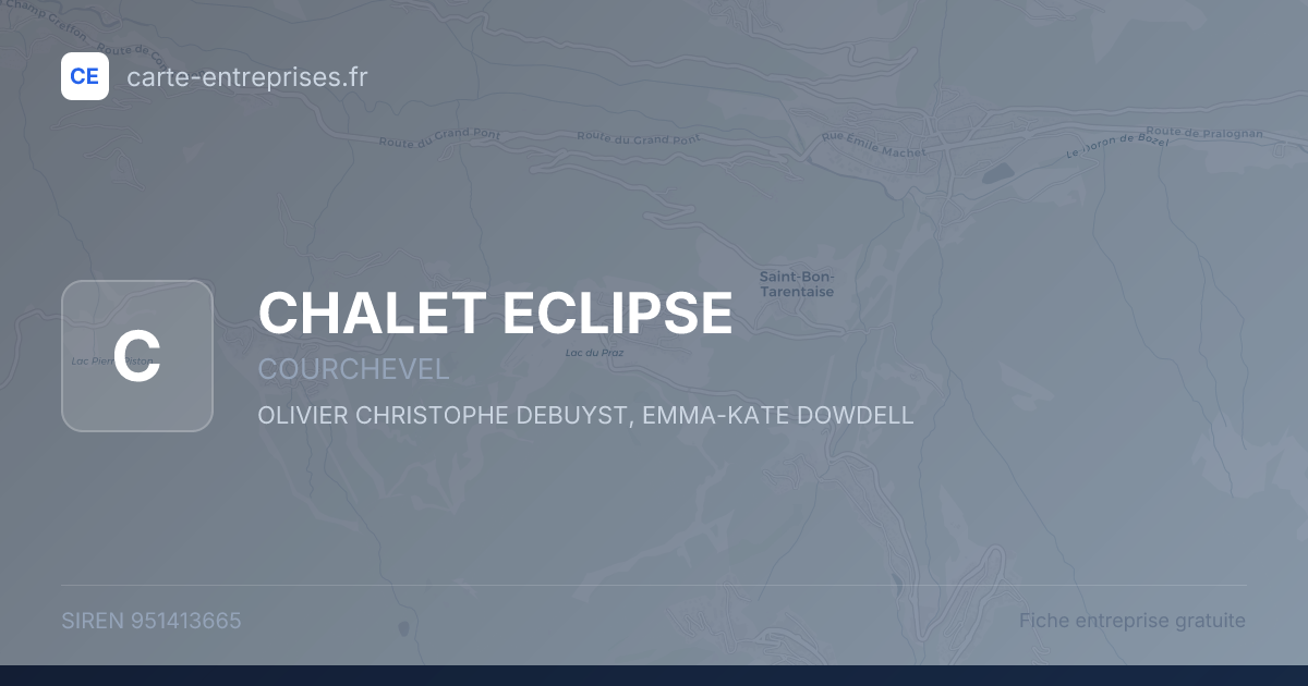CHALET ECLIPSE — 951413665 — fiche entreprise