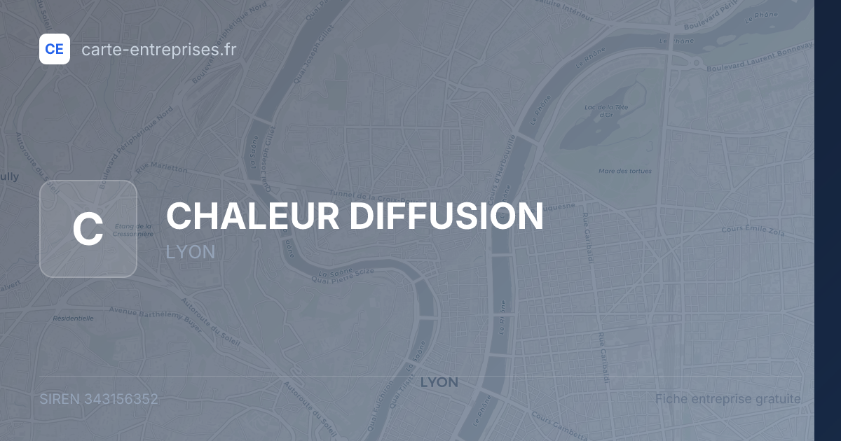 CHALEUR DIFFUSION — 343156352 — fiche entreprise