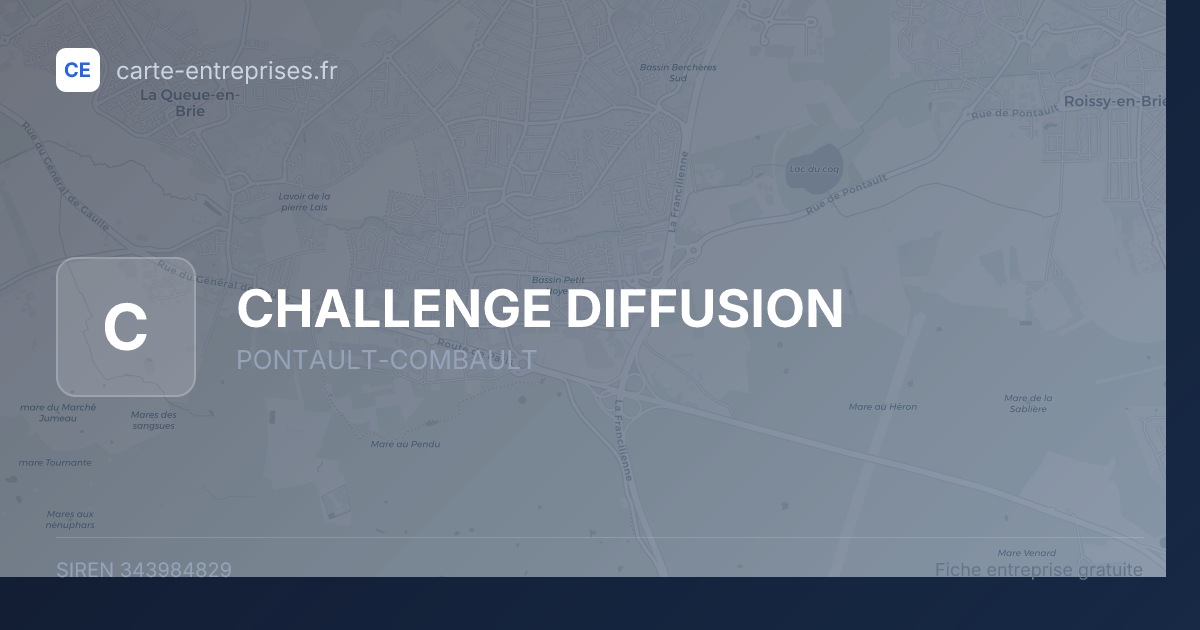 CHALLENGE DIFFUSION — 343984829 — fiche entreprise
