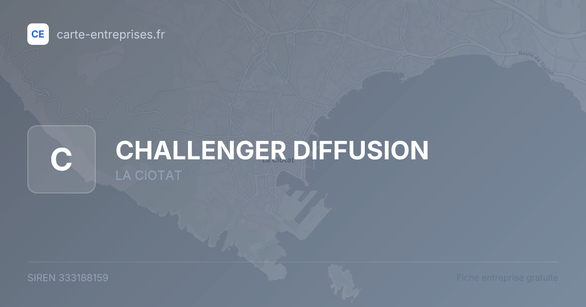 CHALLENGER DIFFUSION — 333188159 — fiche entreprise