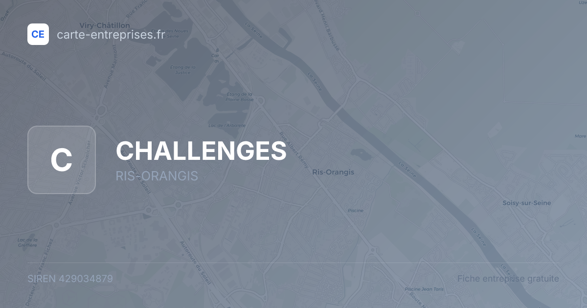 CHALLENGES — 429034879 — fiche entreprise