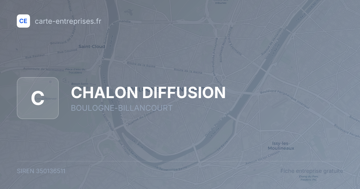 CHALON DIFFUSION — 350136511 — fiche entreprise