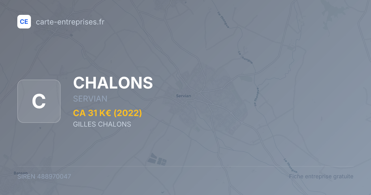 CHALONS — 488970047 — fiche entreprise