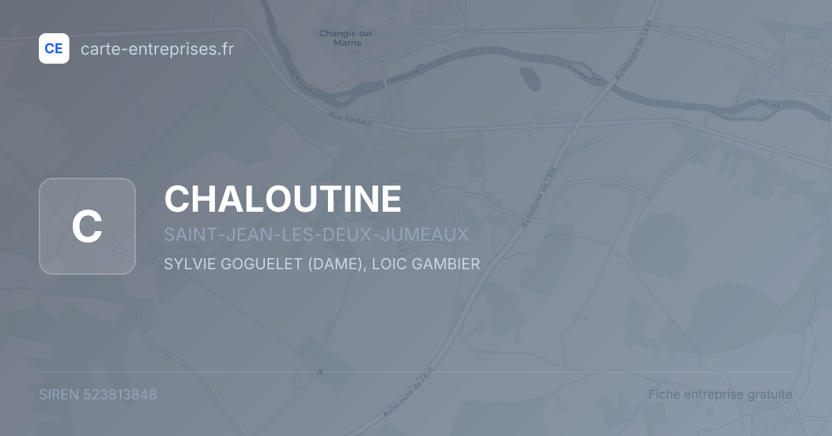 CHALOUTINE — 523813848 — fiche entreprise