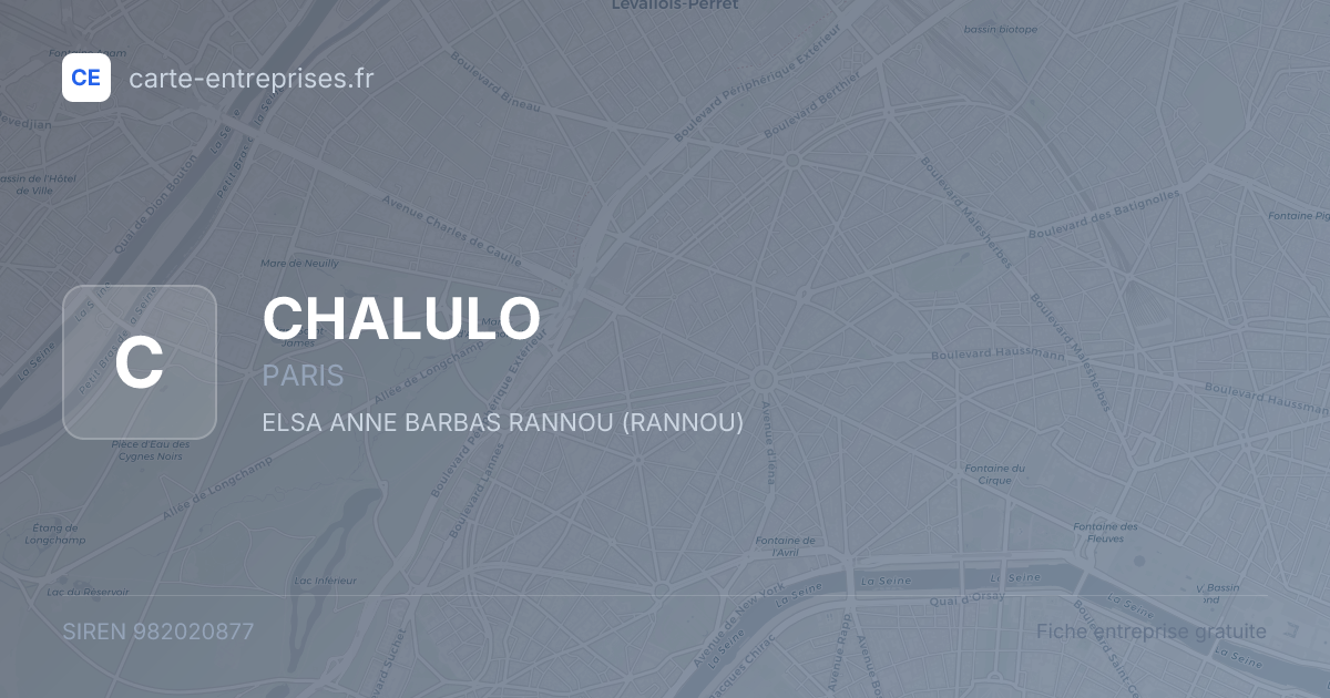 CHALULO — 982020877 — fiche entreprise