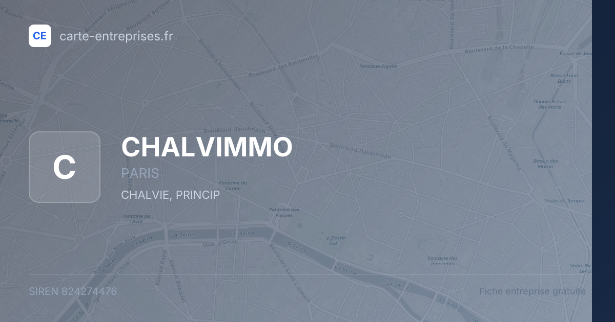 CHALVIMMO — 824274476 — fiche entreprise