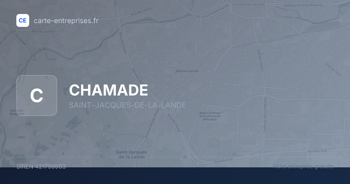 CHAMADE — 421759903 — fiche entreprise