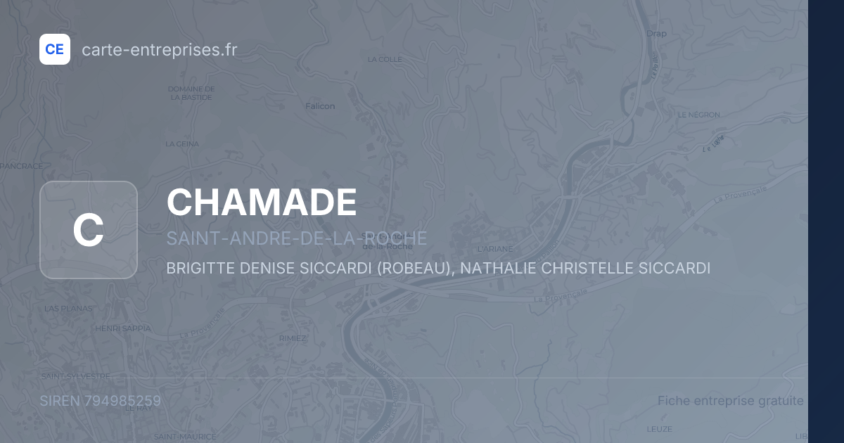 CHAMADE — 794985259 — fiche entreprise