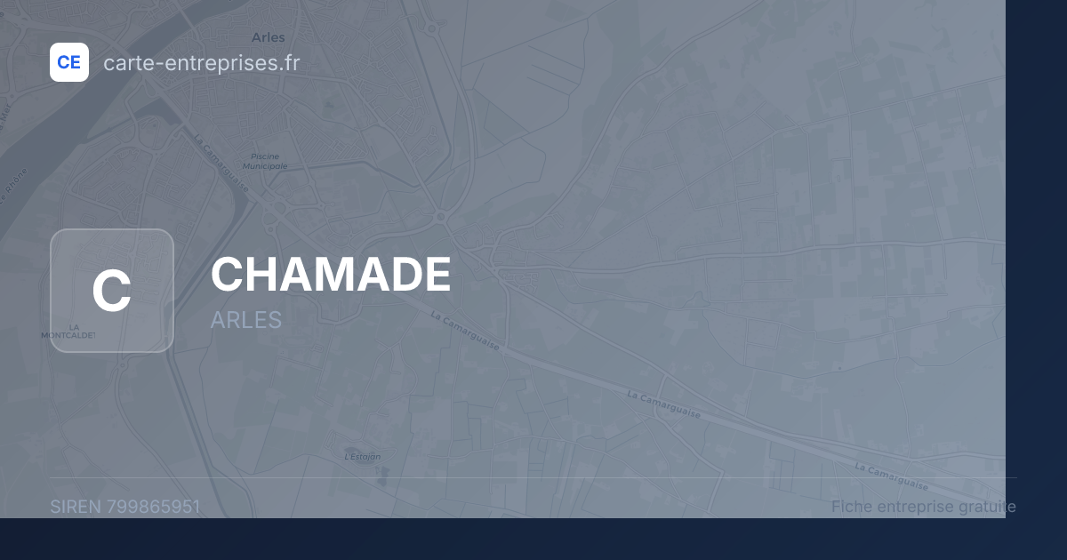 CHAMADE — 799865951 — fiche entreprise