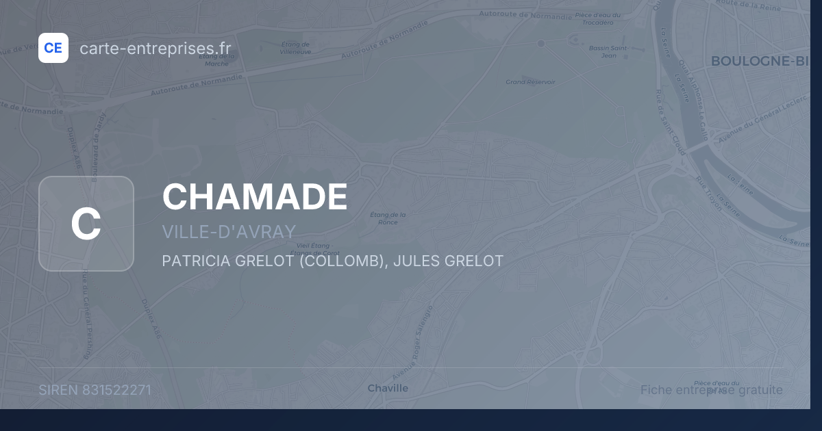 CHAMADE — 831522271 — fiche entreprise