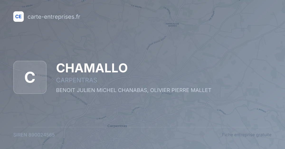 CHAMALLO — 890024565 — fiche entreprise