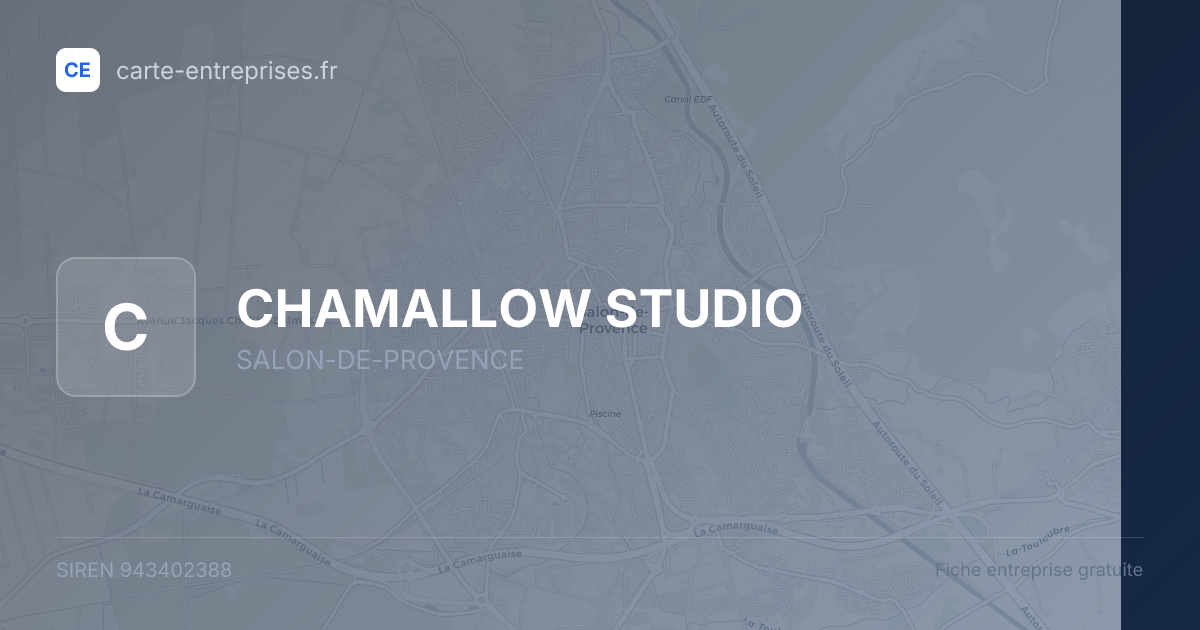 CHAMALLOW STUDIO — 943402388 — fiche entreprise