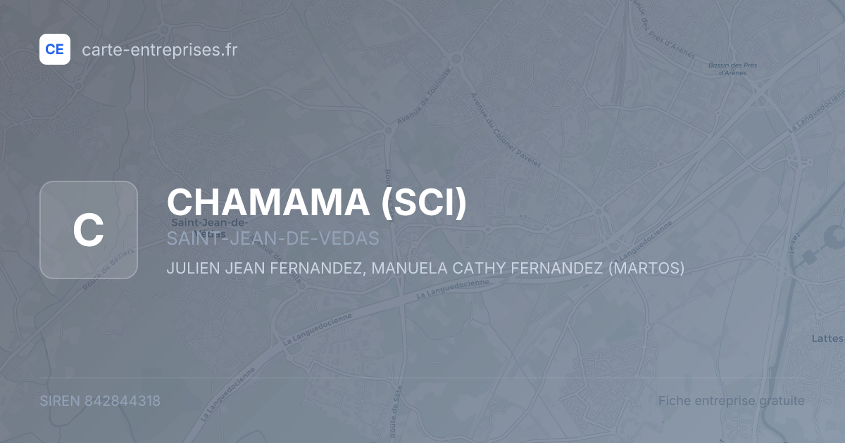 CHAMAMA (SCI) — 842844318 — fiche entreprise