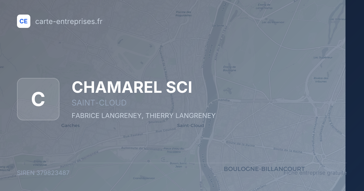 CHAMAREL SCI — 379823487 — fiche entreprise
