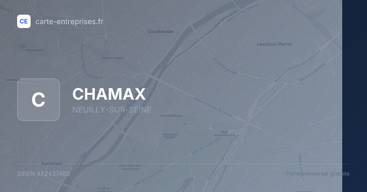 CHAMAX — 482437480 — fiche entreprise