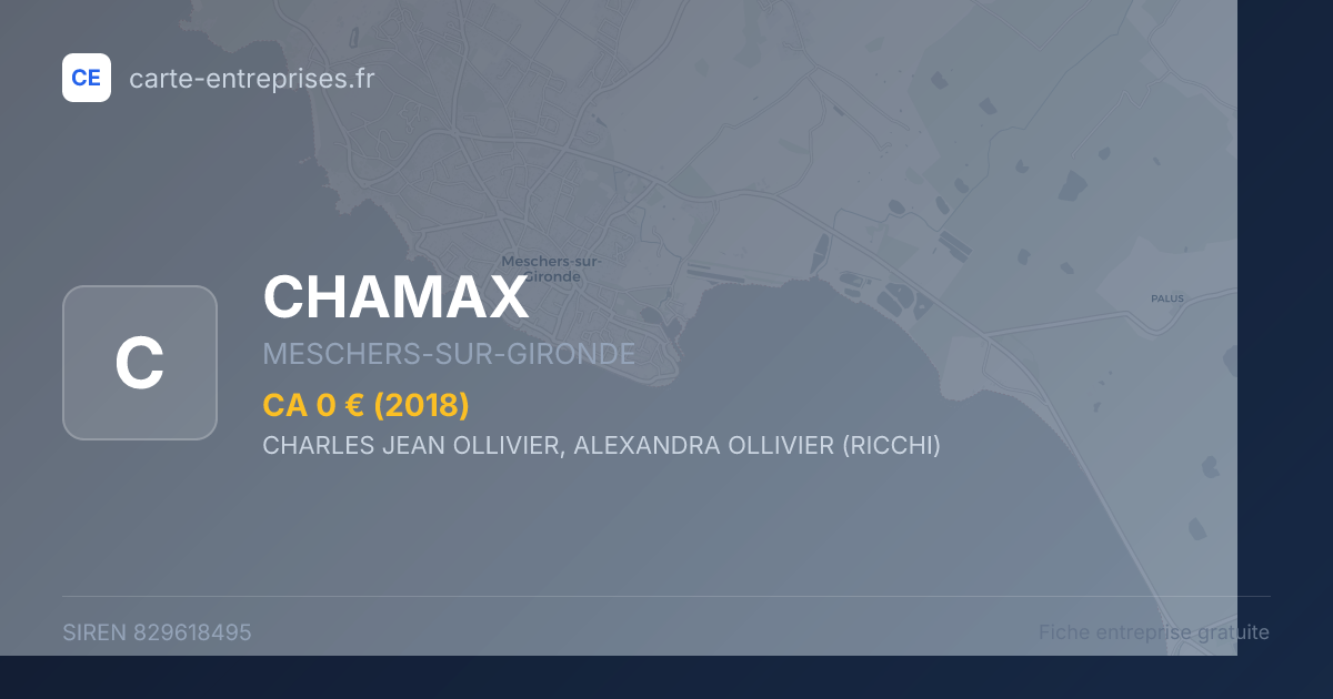 CHAMAX — 829618495 — fiche entreprise