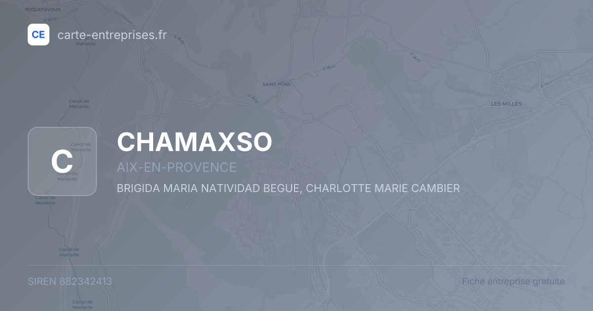CHAMAXSO — 882342413 — fiche entreprise