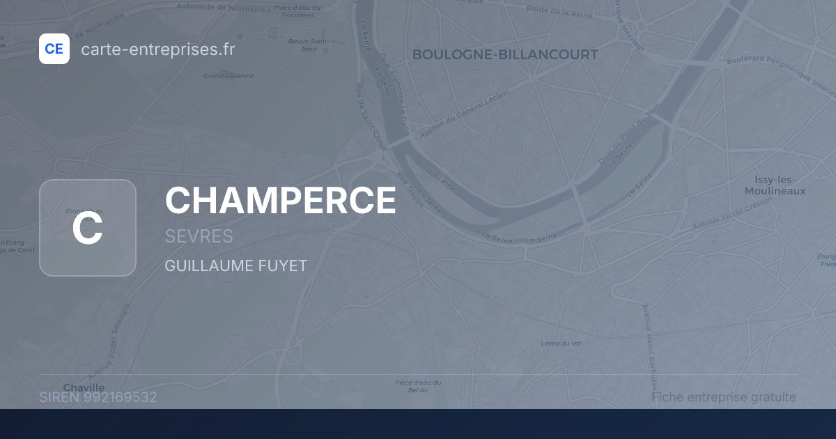 CHAMPERCE — 992169532 — fiche entreprise