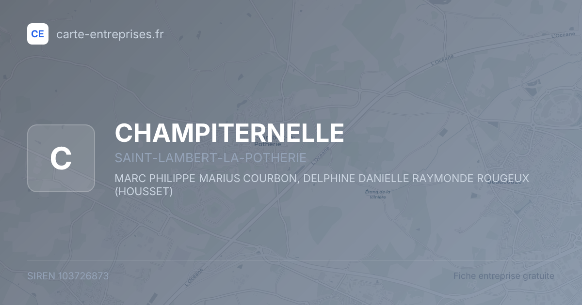 CHAMPITERNELLE — 103726873 — fiche entreprise