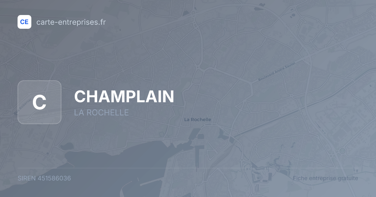 CHAMPLAIN — 451586036 — fiche entreprise