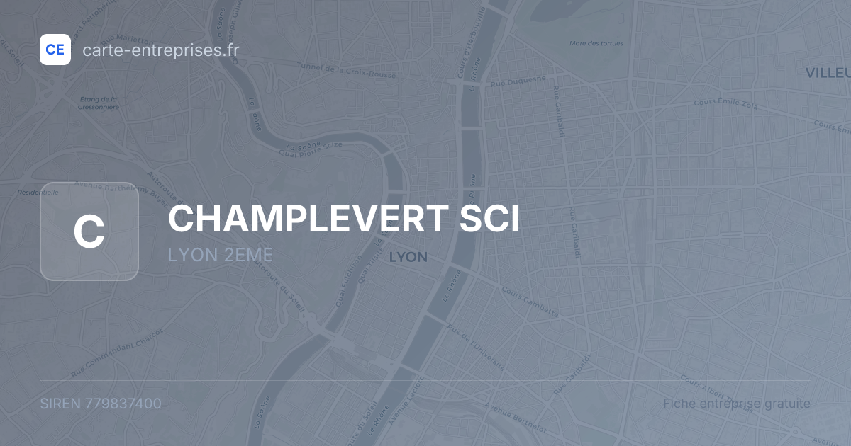 CHAMPLEVERT SCI — 779837400 — fiche entreprise