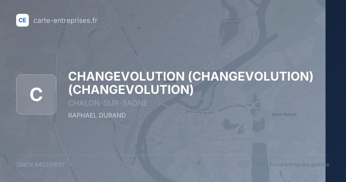 CHANGEVOLUTION (CHANGEVOLUTION) (CHANGEVOLUTION) — 845291681 — fiche entreprise