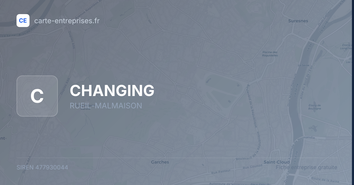 CHANGING — 477930044 — fiche entreprise
