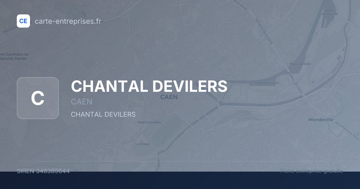 CHANTAL DEVILERS — 348389644 — fiche entreprise