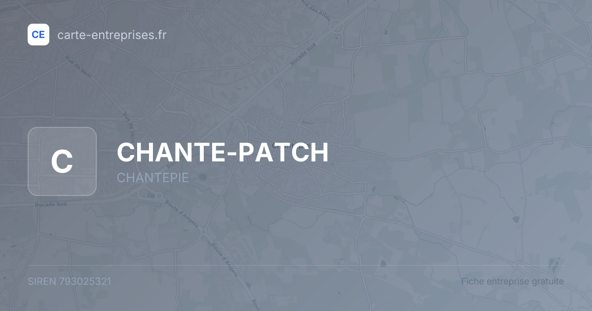 CHANTE-PATCH — 793025321 — fiche entreprise