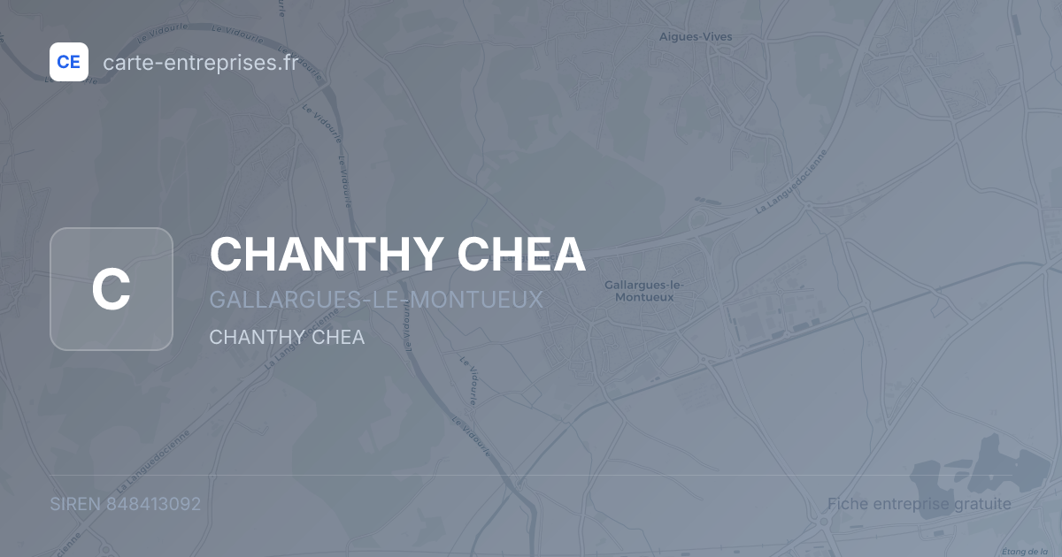 CHANTHY CHEA — 848413092 — fiche entreprise