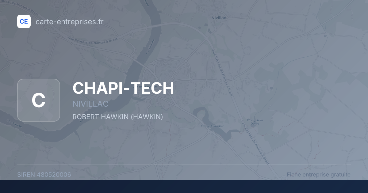 CHAPI-TECH — 480520006 — fiche entreprise