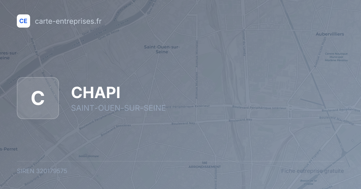 CHAPI — 320179575 — fiche entreprise