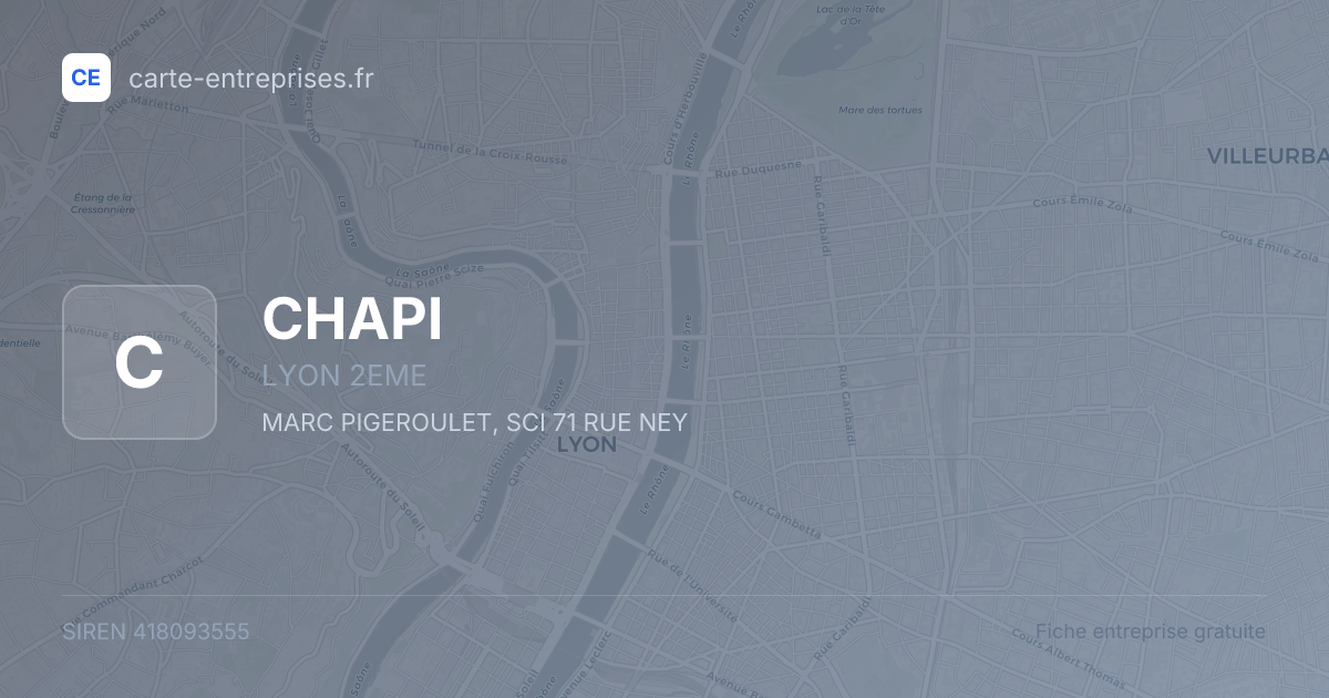 CHAPI — 418093555 — fiche entreprise