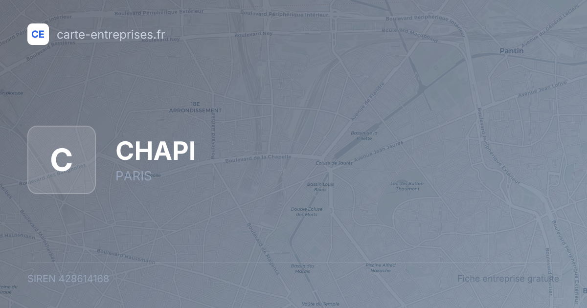 CHAPI — 428614168 — fiche entreprise