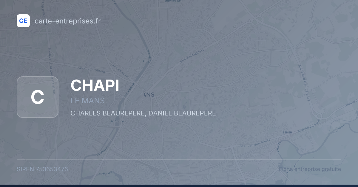 CHAPI — 753653476 — fiche entreprise
